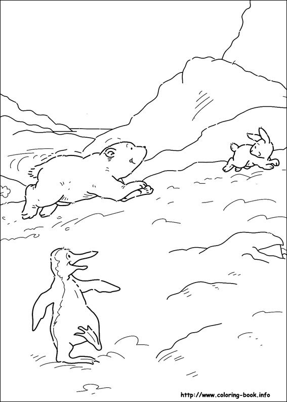 Little Polar Bear coloring picture